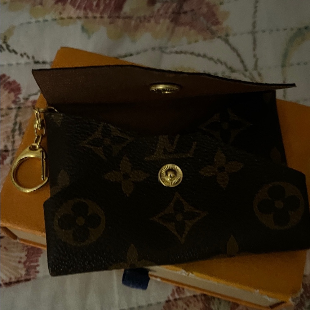 Louis Vuitton Monogram Envelope Key Pouch in Brown and Gold Hardware - Picture 4 of 5